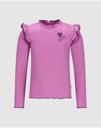 B.Nosy - Tonya Long Sleeve Frill Top - Kids-Teens
