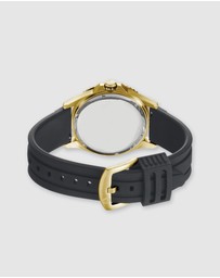 Maxum - Prince Black Dial, Gold Case & Black Silicone Band