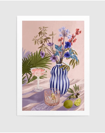 Olive et Oriel - Lilac Summer by Goed Blauw Art Print