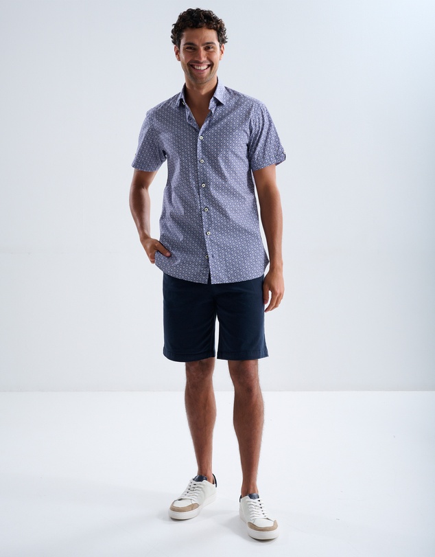 3 Wise Men - 3 Wise Men Sand Dune Print Short Sleeve Shirt