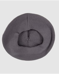 Max Alexander - European Made Dark Grey Soft Wool Beret