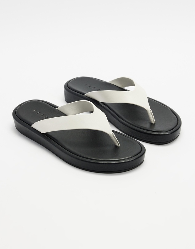 AERE - Leather Platform Thongs