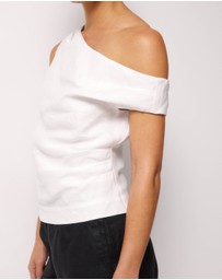 AERE - Off Shoulder Gathered Top
