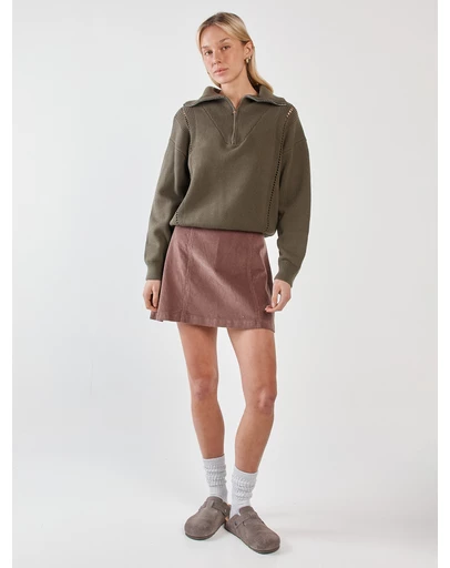 Sass - Parco Cord Mini Skirt