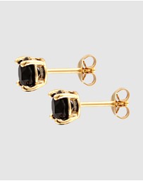 Kuzzoi - ICONIC EXCLUSIVE - Earrings Basic Geo Crystals 925 Sterling Silver Gold Plated