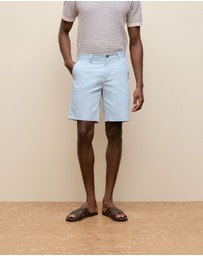 Trenery - Cotton Twill Chino Short in Ice Blue