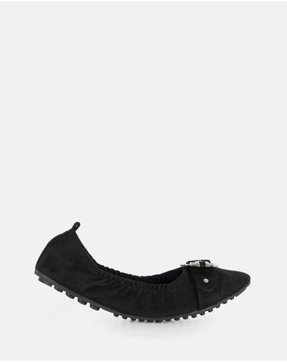 Black Faux Suede