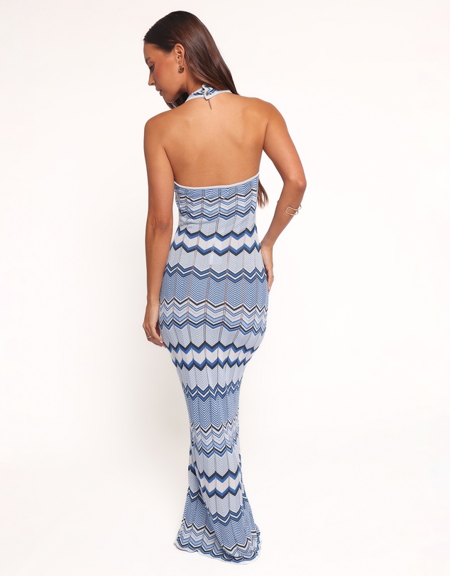 Petal & Pup - Neasa Knit Maxi Dress - Blue