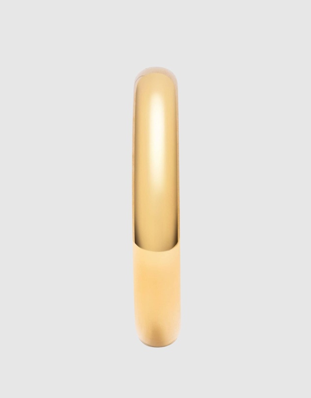 Nialaya Jewellery - Classic 12mm Round Bangle in Gold