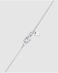 Kuzzoi - ICONIC EXCLUSIVE - Necklace Male Rectangle Topaz 925 Sterling Silver