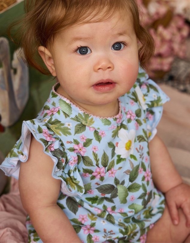 Fleur Harris - 'Heirloom Treasures' Sweet Bubble Romper in Soft Teal