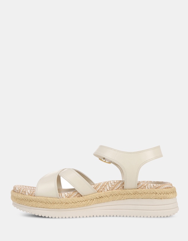 Vionic - Mar Platform Sandal - Cream Leather
