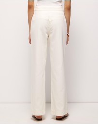 AERE - Joni Wide Leg Denim Pants