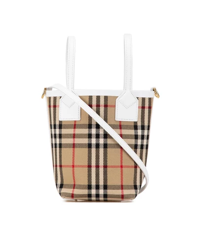 Pre-Loved by Azura Reborn - Pre-Loved Burberry Mini Check Tote Bag 8045252