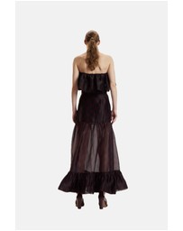 Cynthia Rowley - Organza Flounce Tube Top