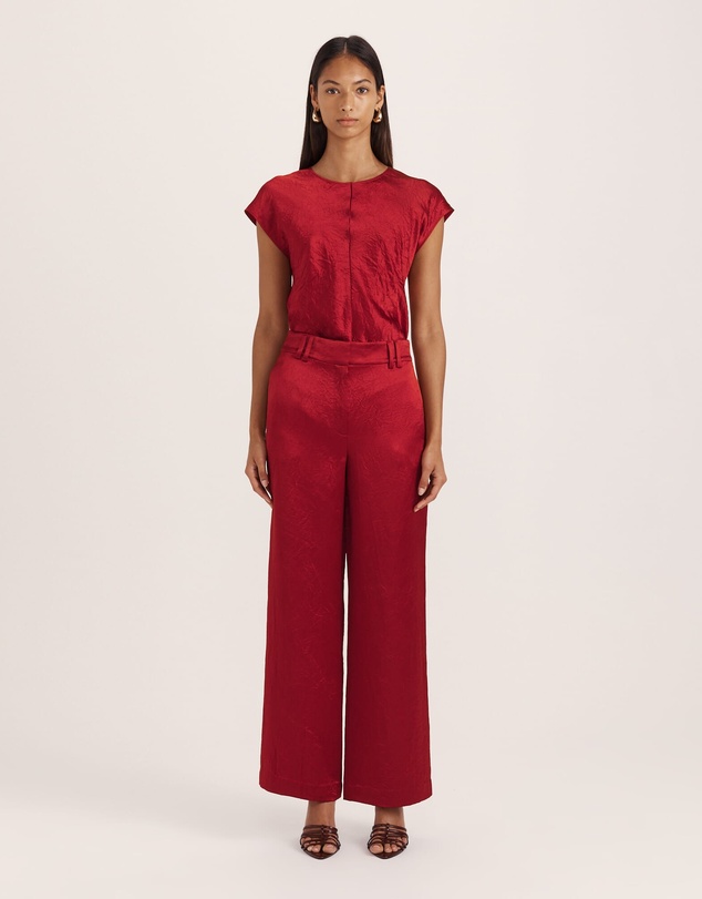 SABA - Ivana Wide Leg Crinkle Pant