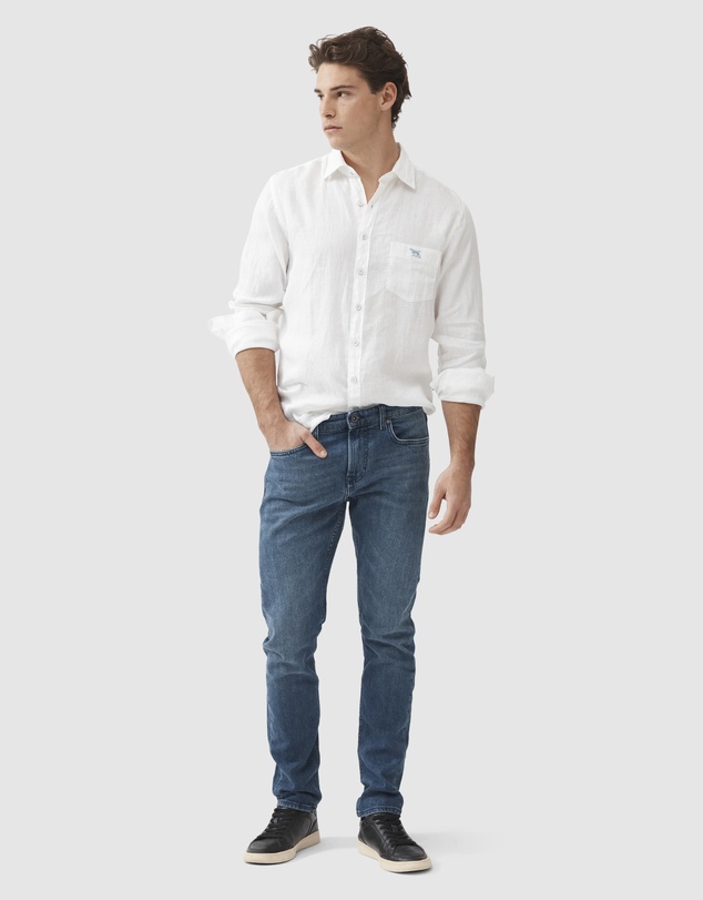 Rodd & Gunn - Oaro Slim Fit Italian Denim Short Leg
