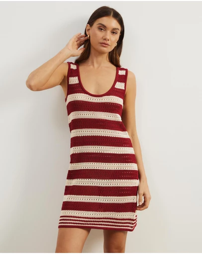 Atmos&Here - Chloe Knit Shift Mini Dress