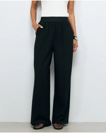AERE - Arna elastic waist detail pant