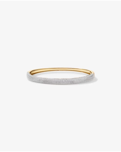 Michael Hill - Pavé Hinge Bangle in 18kt Vermeil