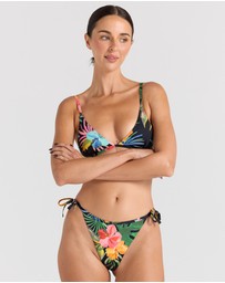 Poolside Paradiso - Kauai Skimpy String Tie Bikini Bottom - Tropical