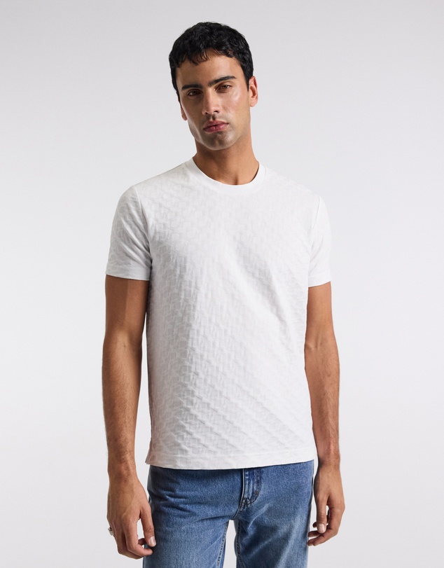 Calibre - Monogram Jacquard T-shirt White