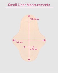 B Free Intimate Apparel - Ultra Thin Small Reusable Panty Liner With Wings - 10 Pack