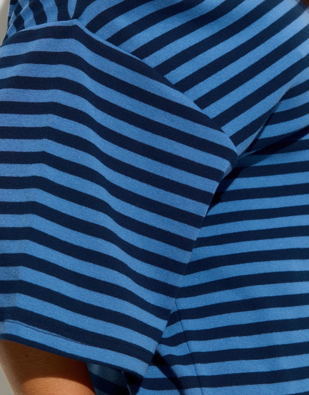 Dazie - Nostalgia Stripe Asymmetric Tee