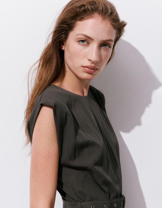 M.N.G - Asymmetrical Dress with Belt