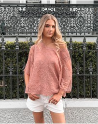 Esther & Co - Gabrielle Top - Pink