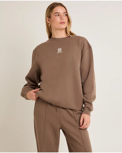 Subtitled - Spiros Oversized Crew Jumper