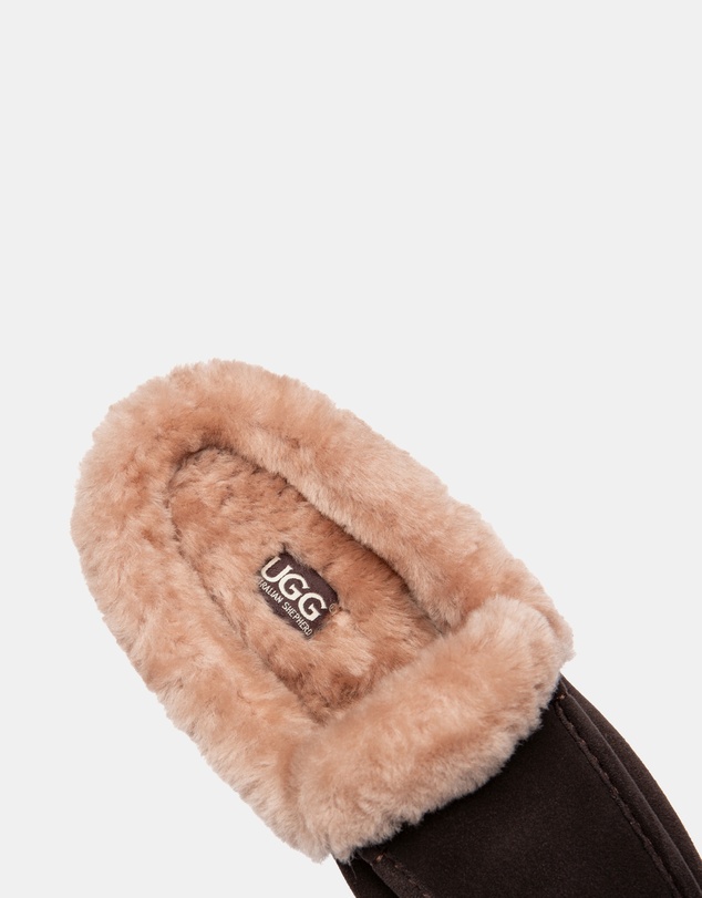 EVERAU - Australian Shepherd Ugg Noelle Cow Suede Upper Loafer Oxfords Flats