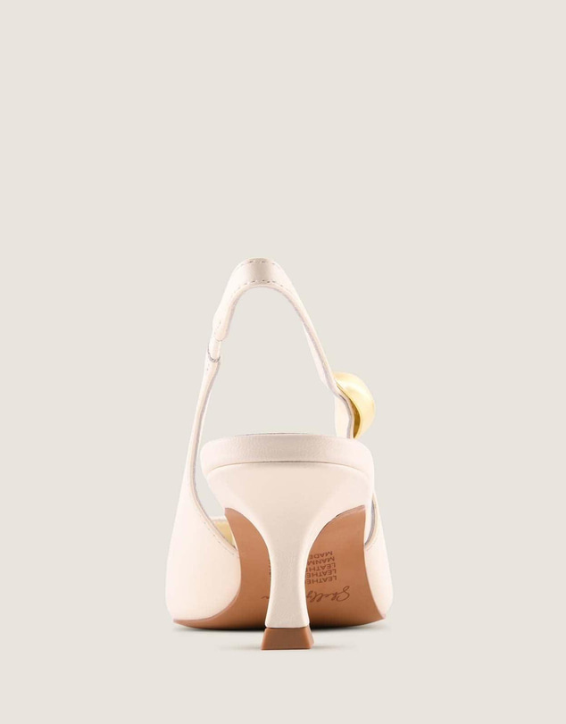 Shelly Shen - Gracie Low Heels White Leather