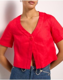 AERE - Selah Linen Top