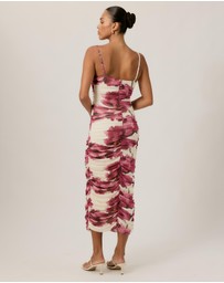 Tussah - Eloise Printed Gathered Midi Dress