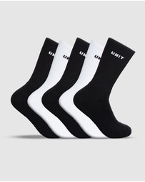 UNIT - UNIT Vast Youth Hi Lux Socks - 5 Pack