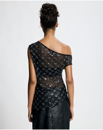 Lover - Isadora Asymmetric Sequin Top