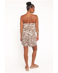 Petal & Pup - Ravenna Playsuit - Brown Zebra