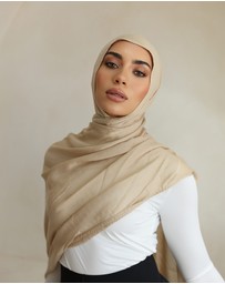 Mod Squad - Double Stitch Hijab- Oat