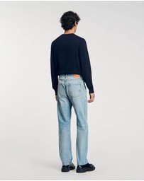 Sandro - Regular Stonewash And Whiskers Jeans