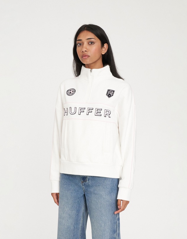 Huffer - Panelled 1/4 Zip 350