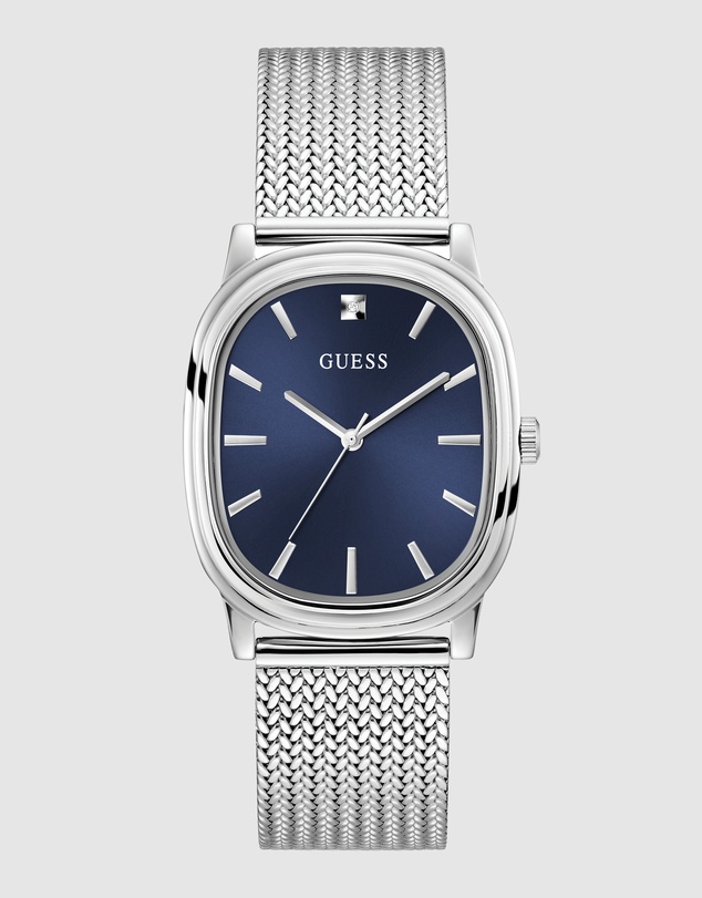 GUESS - GUESS Mens Silver-Tone Analogue Watch