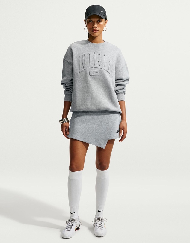 Nike - Studio Fleece Oversized Crew-Neck Sweatshirt