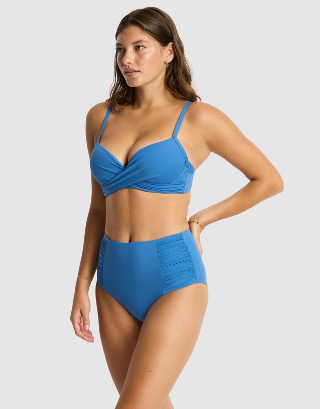 Sea Level Australia - Essentials Edit Cross Front Moulded Underwire Bra