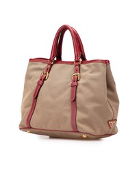 Pre-Loved by Azura Reborn - Pre-Loved Canvas Canapa Logo Bow Satchel