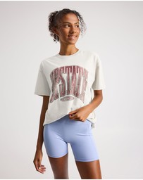 Upstate - Thrive Tee - Ivory Collegiate