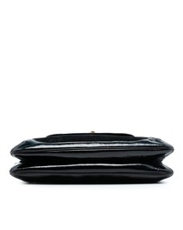 Pre-Loved by Azura Reborn - Pre-Loved Suede and Patent Peggy Bamboo Top Handle Bag