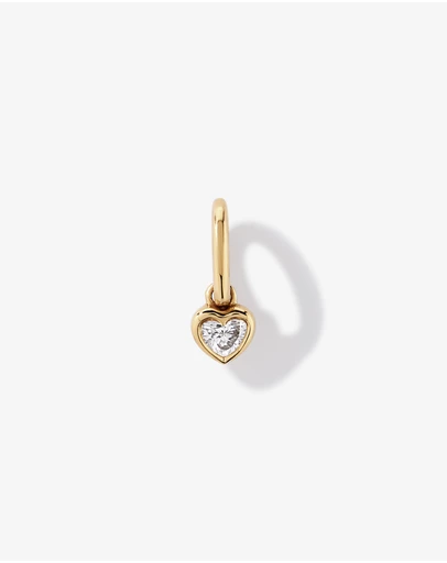 Michael Hill - 0.70 Carat TW Laboratory-Grown Diamond Heart Pendant in 10kt Yellow Gold