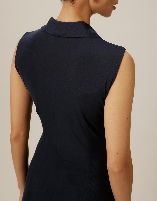 Tussah - Sleeveless Jersey Button Up Dress