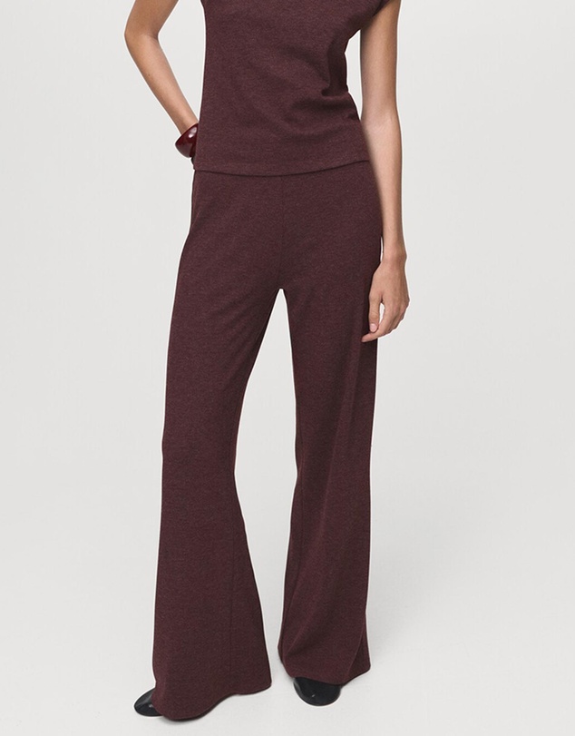 M.N.G - Knitted Trousers With Elastic Waistband